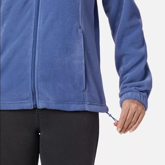 Columbia heathered blue Zip Up - size small - Picture 3 of 4